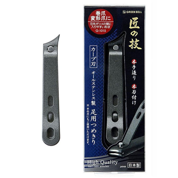 P-1-GRNB-TOENCL-G1015-Green Bell Takuminowaza Handmade Toenail Clipper G-1015.jpg