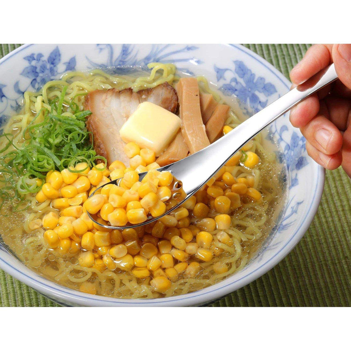 Shimomura Stainless Steel Slotted Renge Spoons (5 Pieces Set)