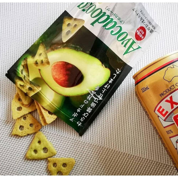 Glico Avocadooza Avocado Wasabi Crackers 36g (Pack of 10)