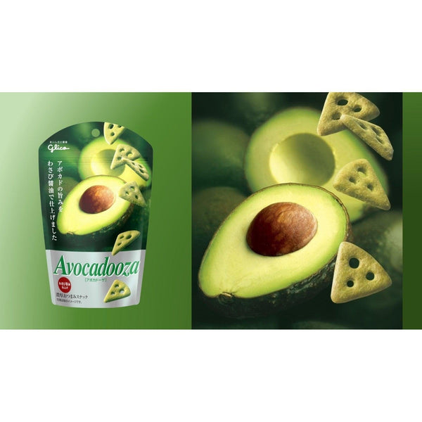 Glico Avocadooza Avocado Wasabi Crackers 36g (Pack of 10)