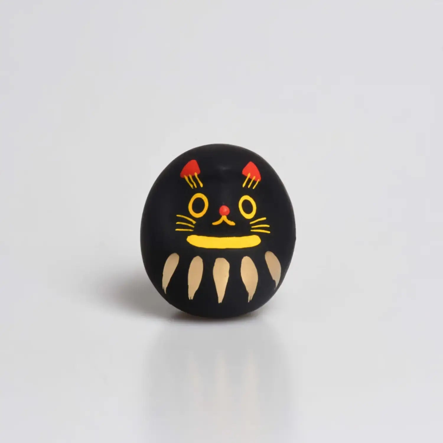 Shirakawa Daruma Cute Black Cat Daruma Doll Good Luck Charm 4.5cm