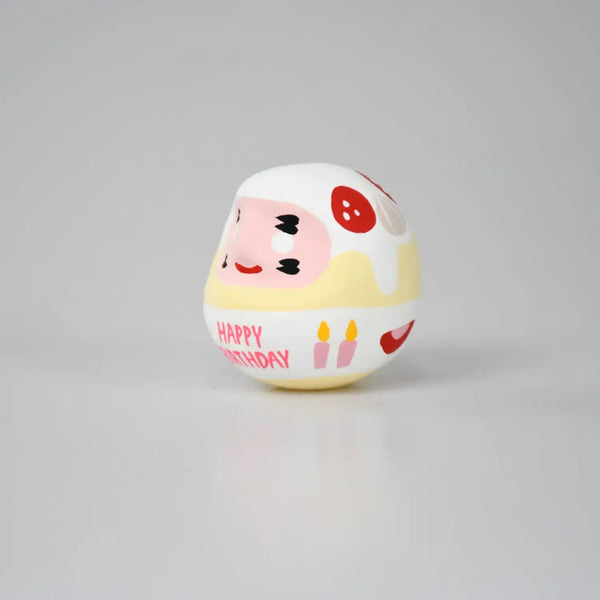 Shirakawa Daruma Happy Birthday Daruma Doll Good Luck Charm 4.5cm