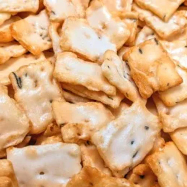 Traditional Senbei Kujo Green Onion Infused Rice Crackers 58g