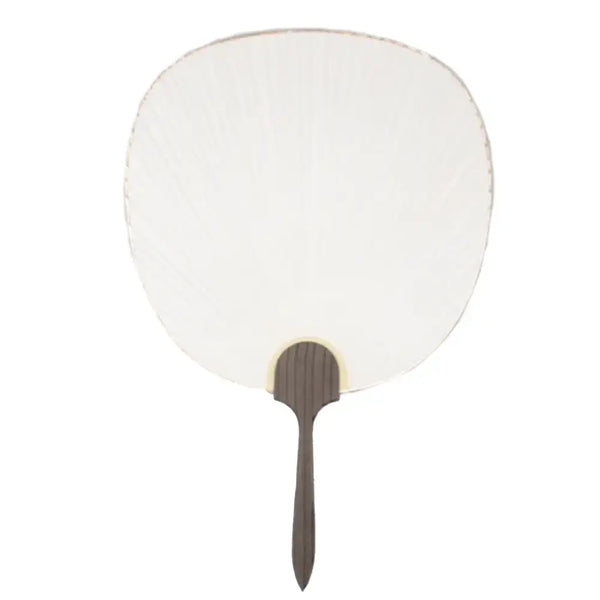 Uchiwa Non-Folding Paper Fan Foil Stamped Mount Fuji & Sakura